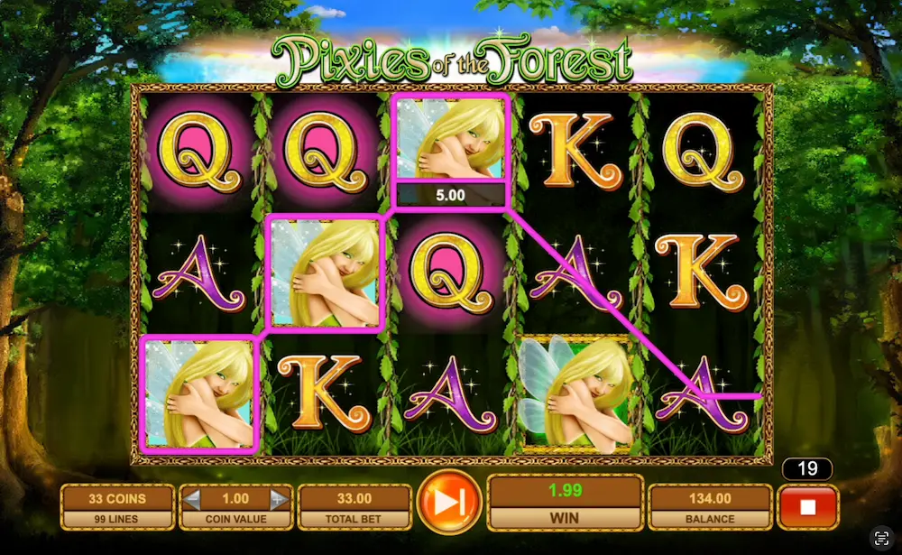 Pixies of the Forest Slot Screenshot 2