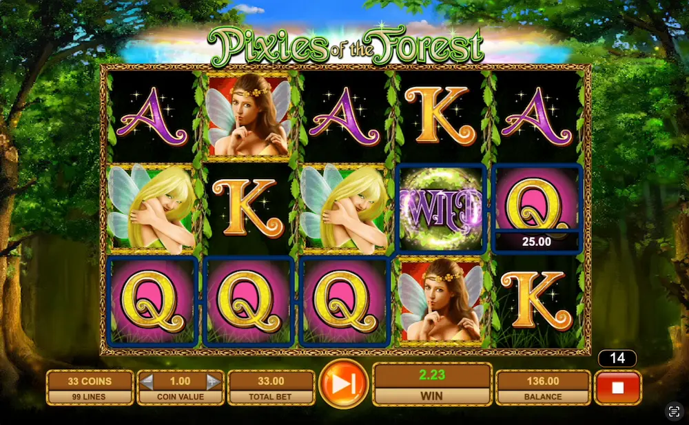 Pixies Free Spins feature demo
